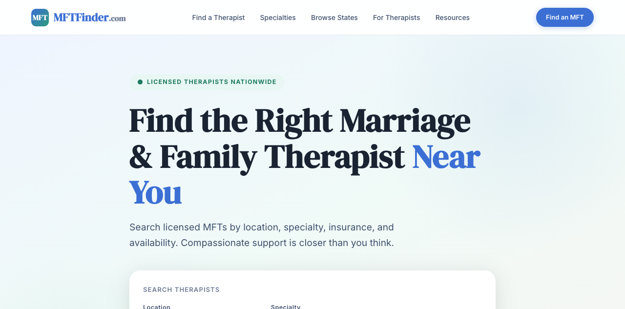 MFTFinder.com screenshot